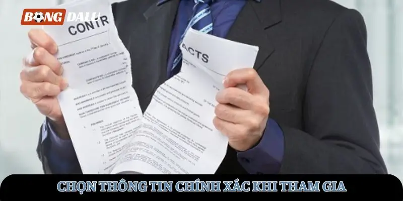 Chọn thông tin chính xác 